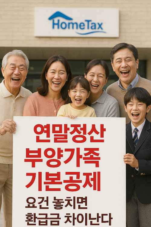 연말정산 부양가족 기본공제 요건 놓치면 환급금 차이난다