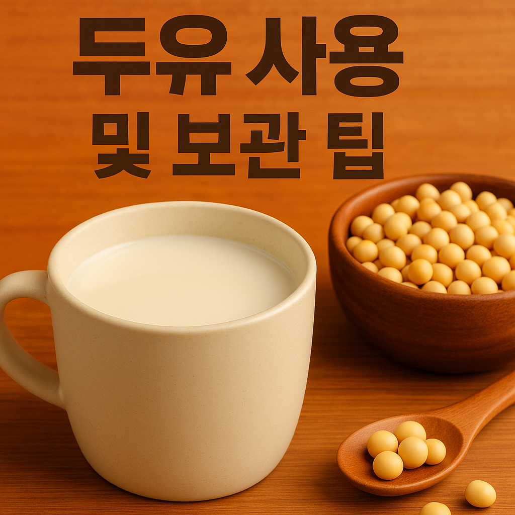 두유 활용법 - 사진