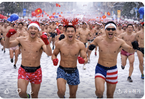 선양 맨몸 마라톤|새해를 맨몸으로 맞이하는 전국 이색 축제 관련 사진
