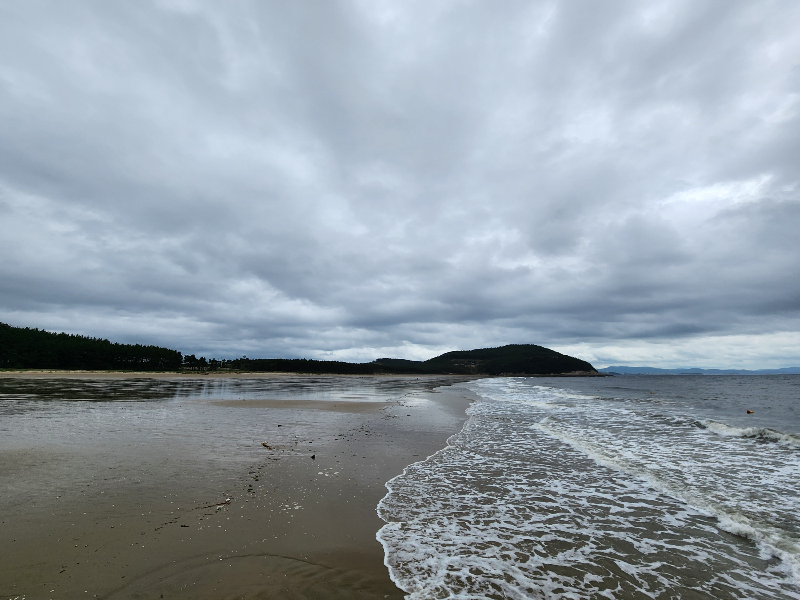 보령 원산도 해수욕장. 해변이 넓다