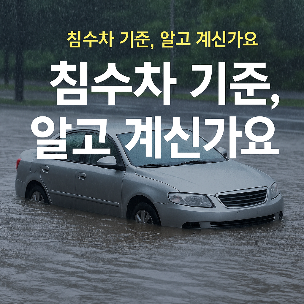 침수차 기준
