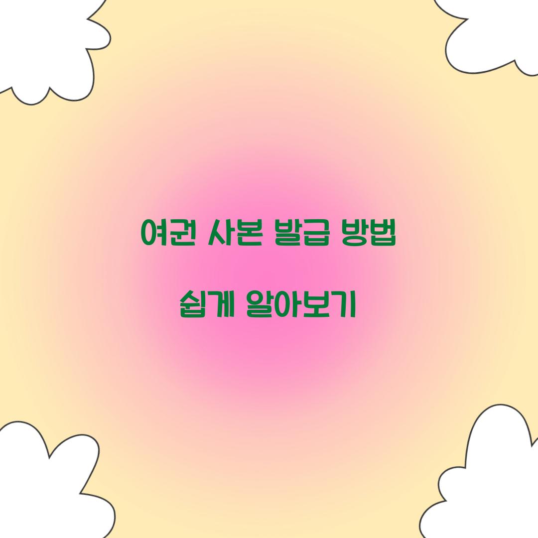 여권 사본 발급