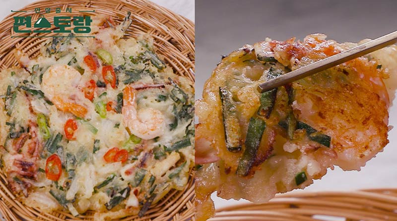 오징어새우부추전 이미지