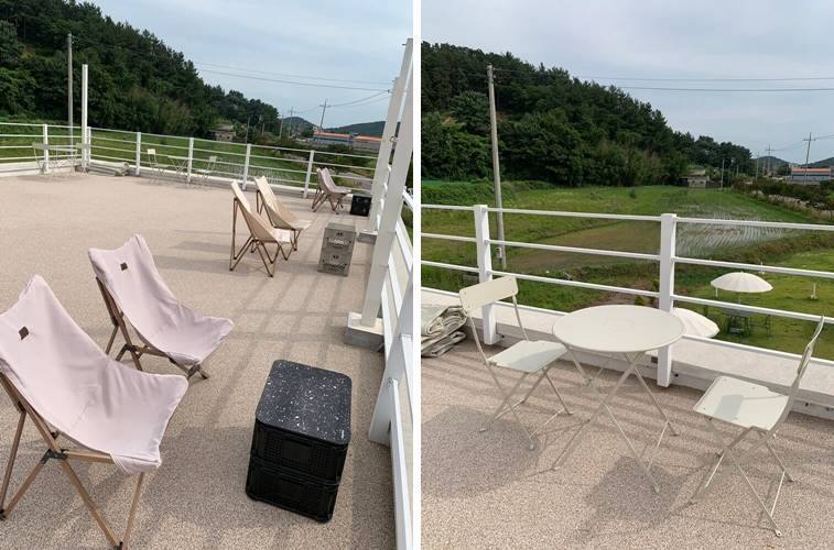 캠핑의자 및 테이블