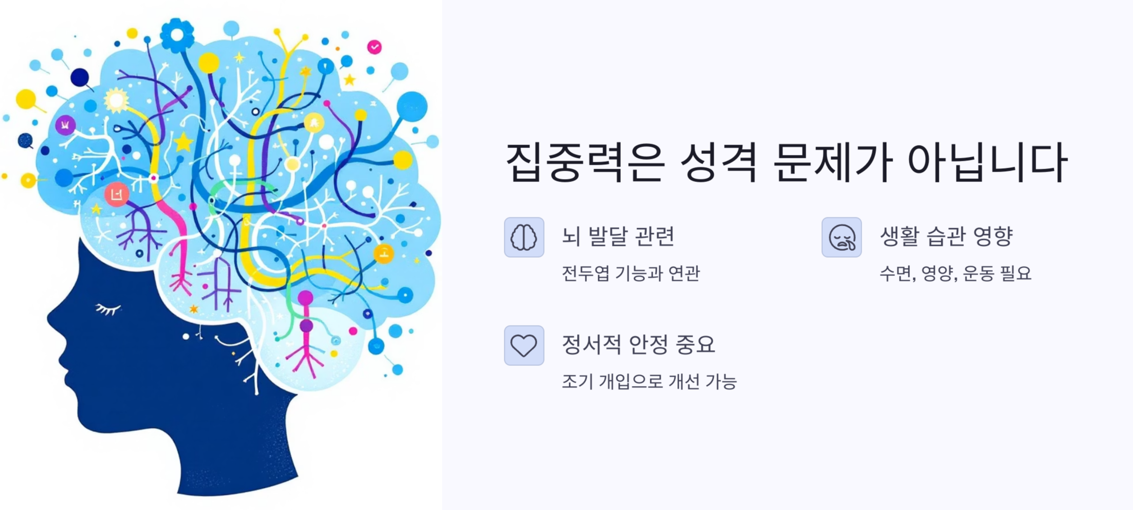 집중력은 성격이 문제가 아닙니다