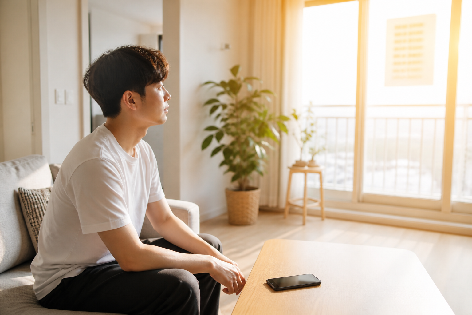 젊은 연령의 시야 흐림 확인