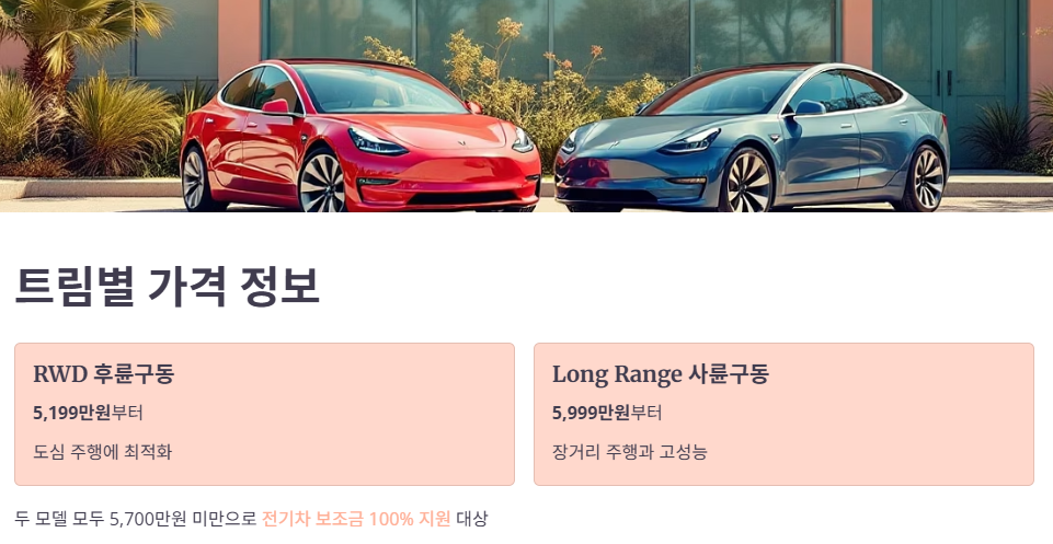 가격 및 보조금 정보