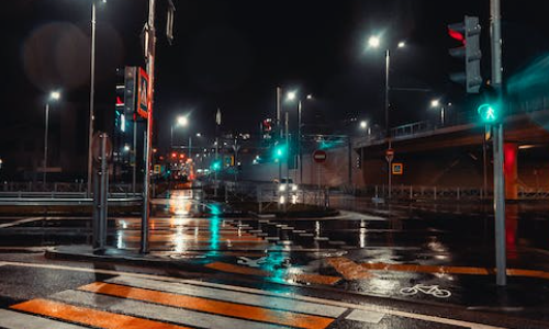 비보호 자회전 빨간불