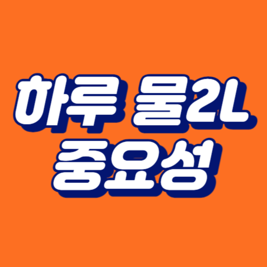 하루 물 2L