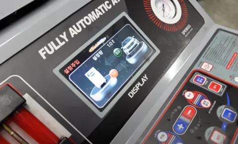 미션오일 교환하는 정비소 장비