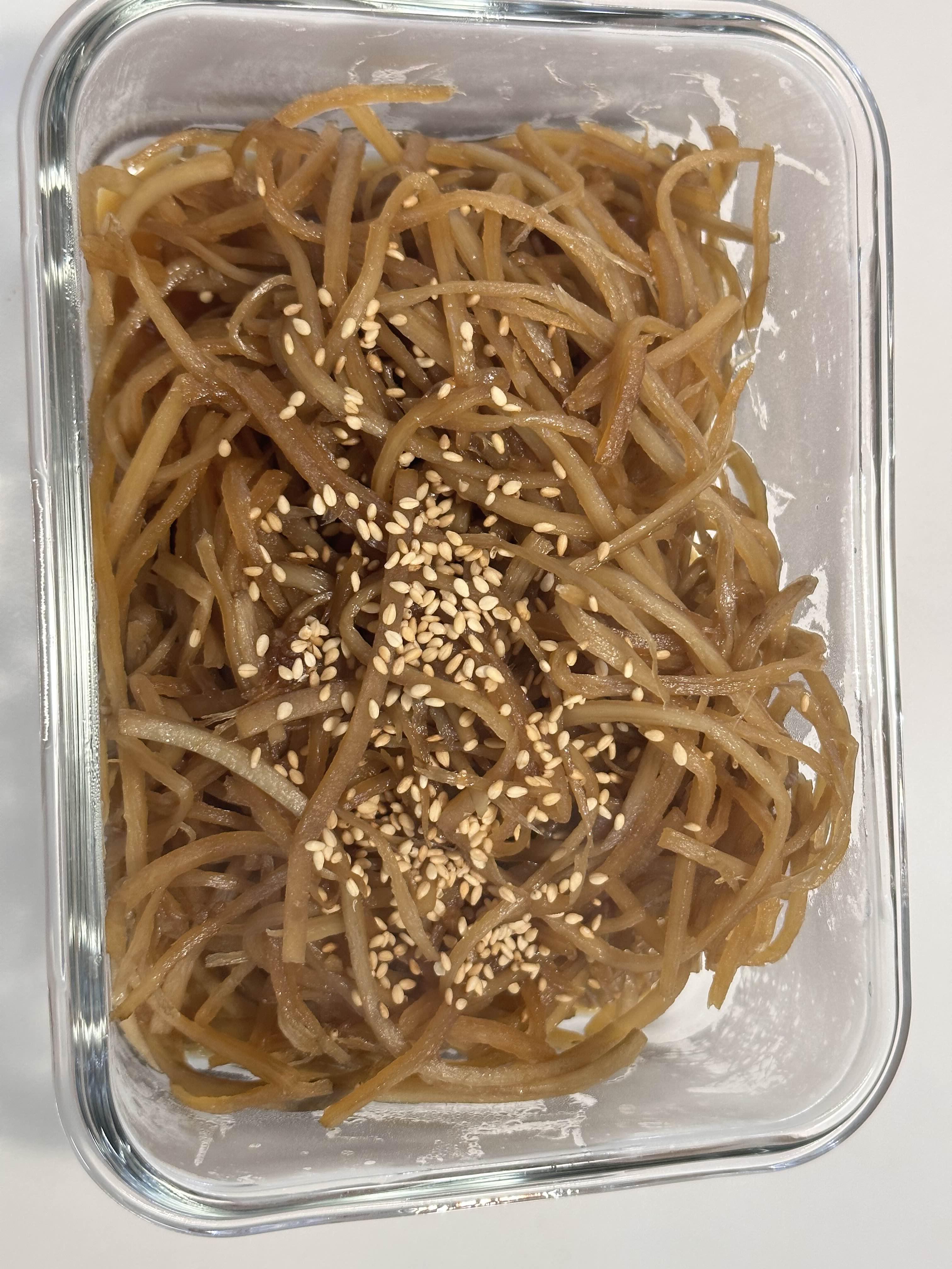 우엉조림 만드는과정 완성단계