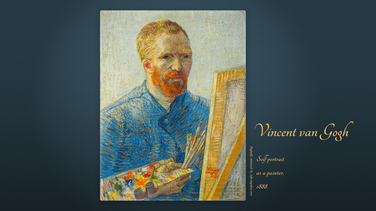 09 화가로서의 자화상 C - Vincent van Gogh 반고흐 자화상
