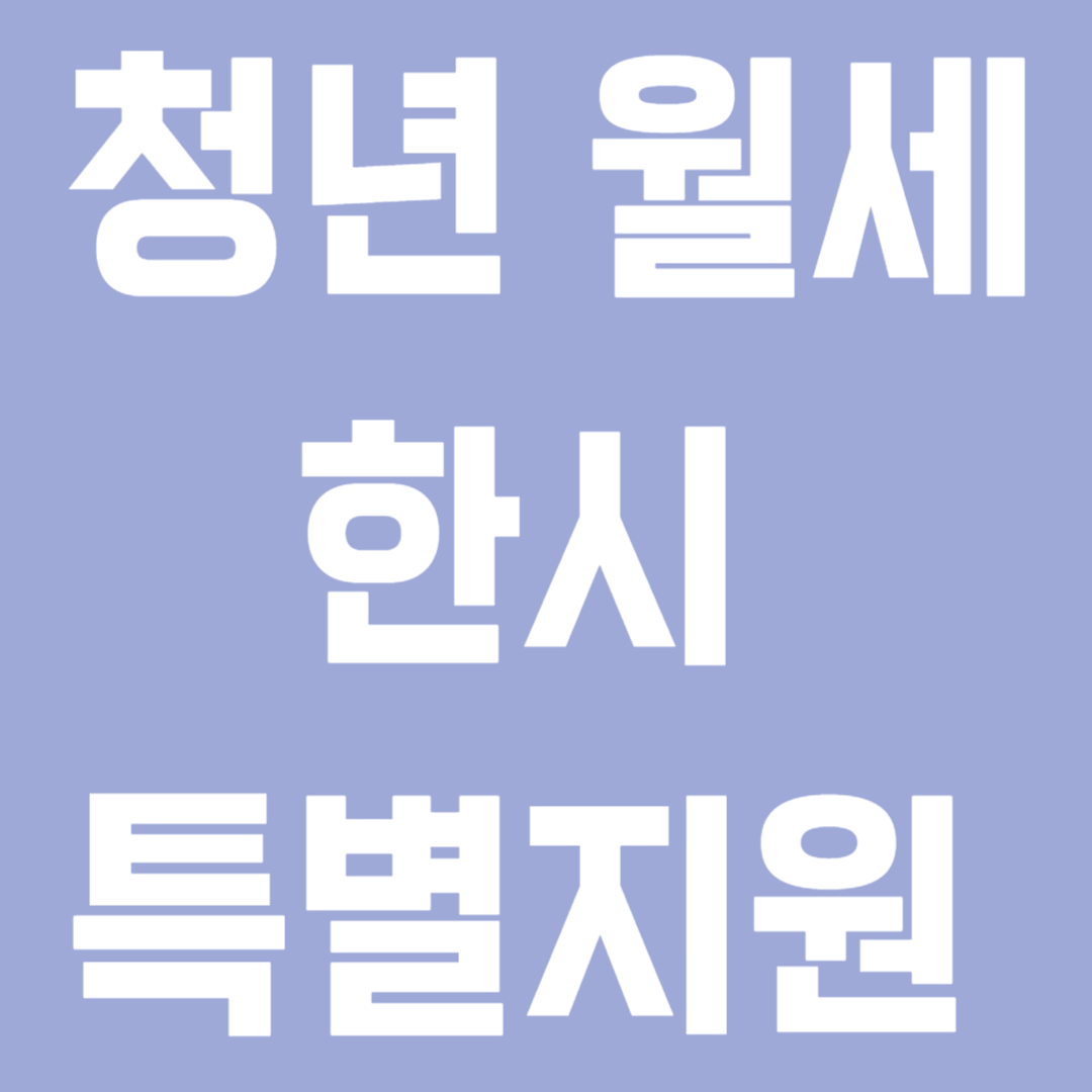 청년 월세 지원