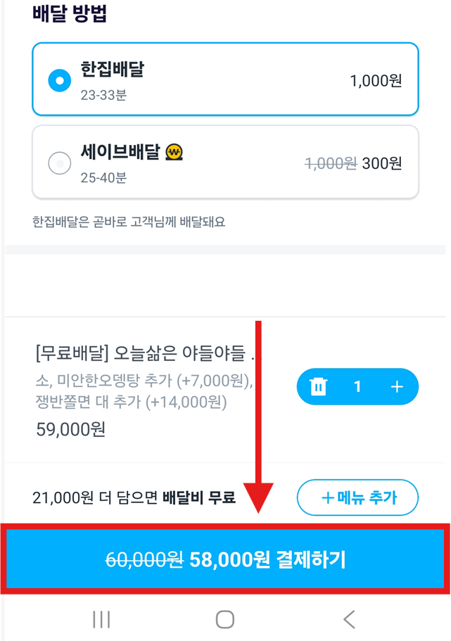 방법 11: 장바구니 확인하고 결제하기