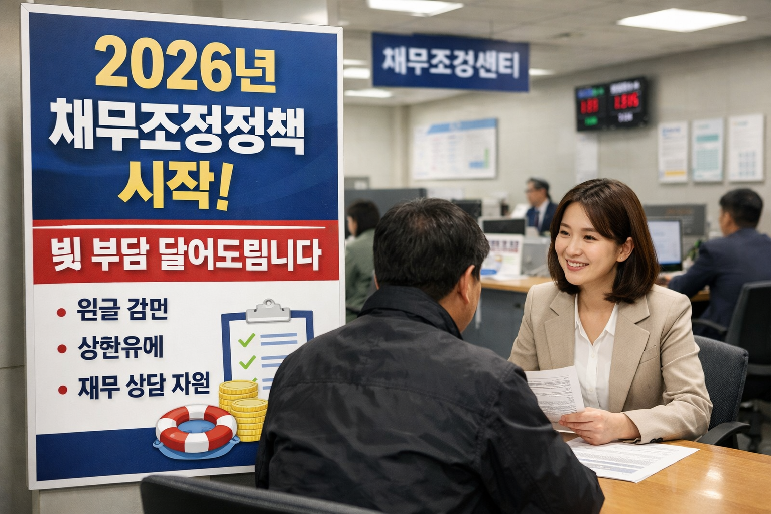 채무조정 관련 사진첨부