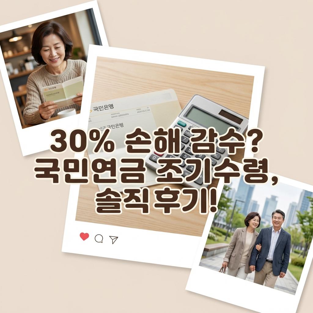 국민연금 조기수령 장단점 비교, 30% 손해? 솔직 후기 공개!