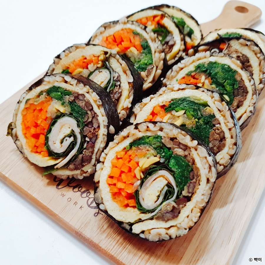 남은 명절음식 활용법 나물 김밥 만들기 다이어트 레시피