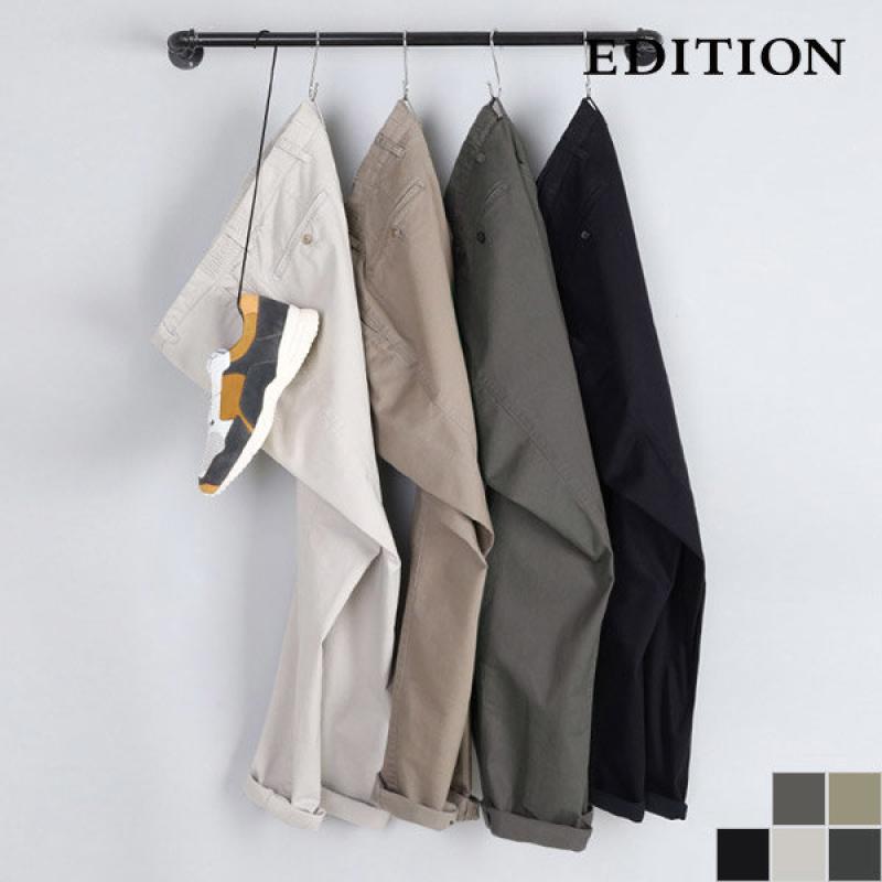 에디션 기모 면 스판 밴딩 치노 팬츠 NEB4PP1901