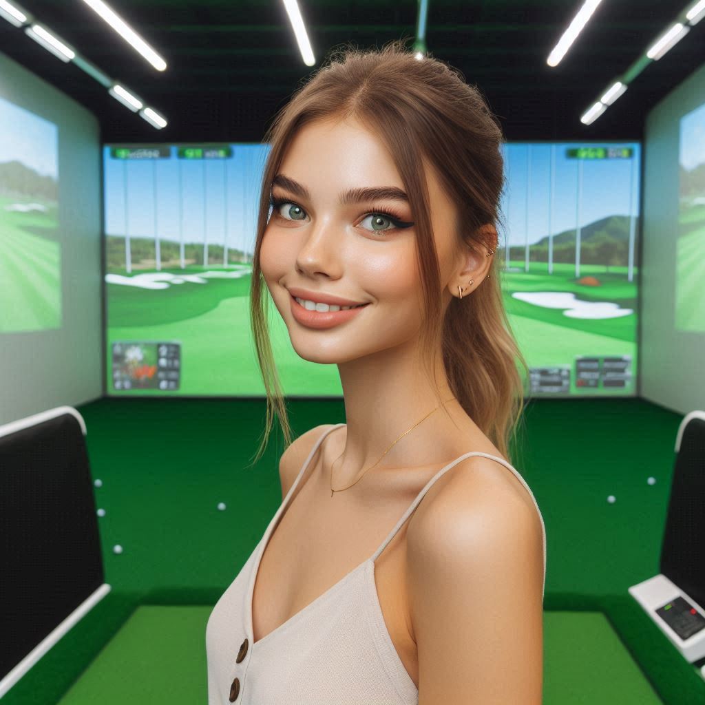 실내골프연습장 배경