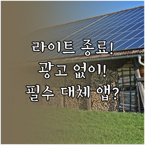 광고 제거 전용 유튜브 라이트 서비스..