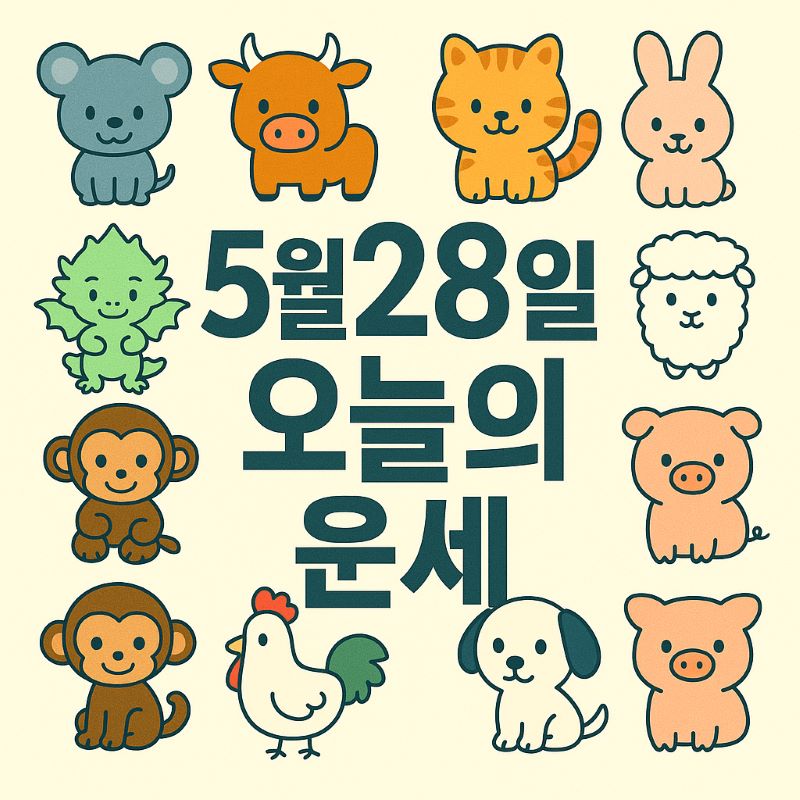 5월28일 띠별 운세 총정리 - ✨ 오늘의 운세와 생년별 해석
