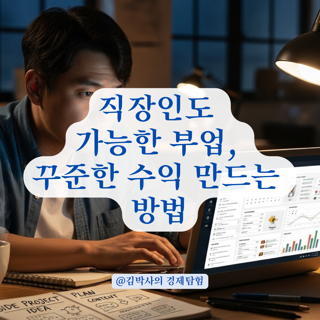평범한 직장인도 가능한 사이드 프로젝트, 시간 안 뺏기고 수익 내는 방법.
