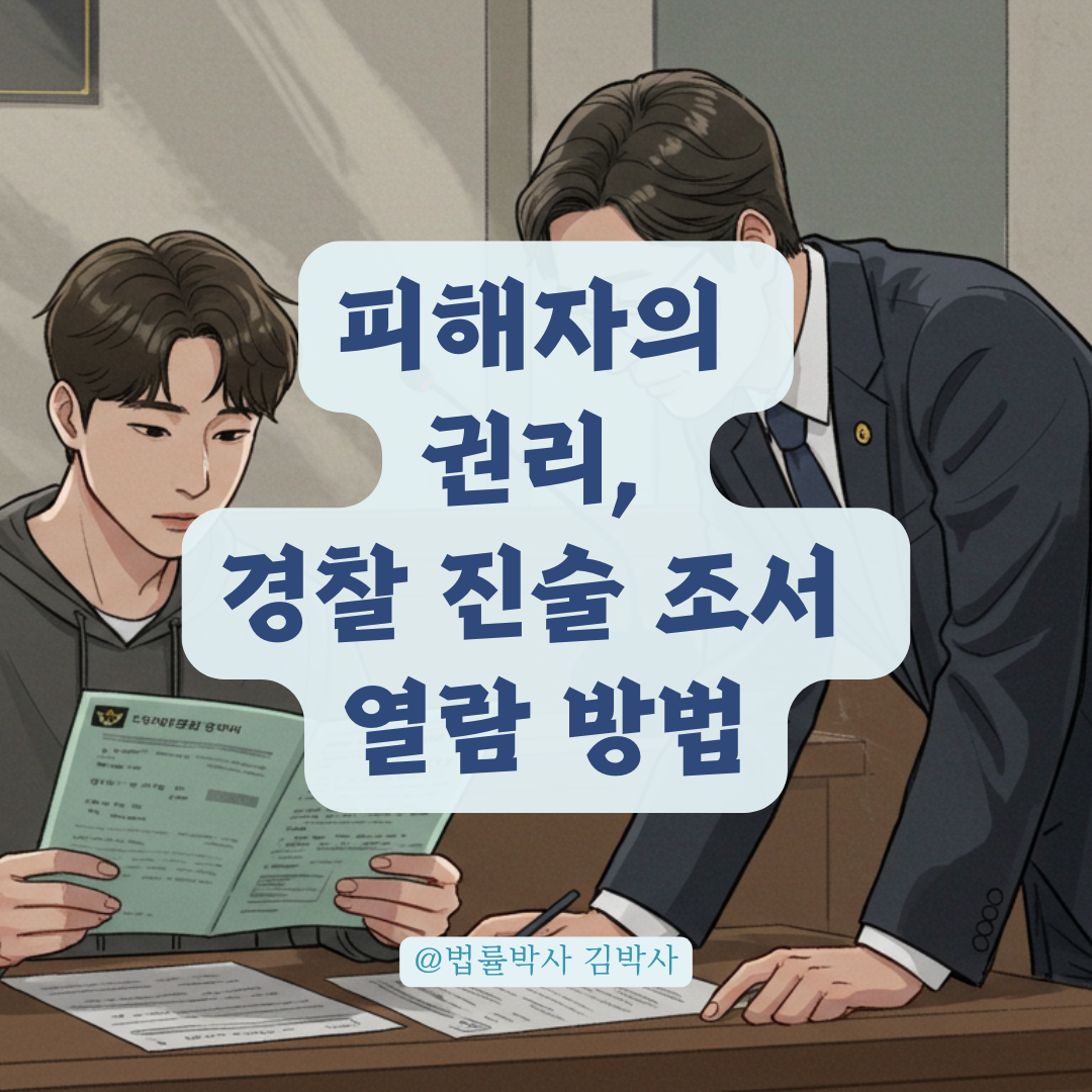 경찰 진술 조서 열람 가능한가? 피해자 권리로 알아보는 법적 대응법.