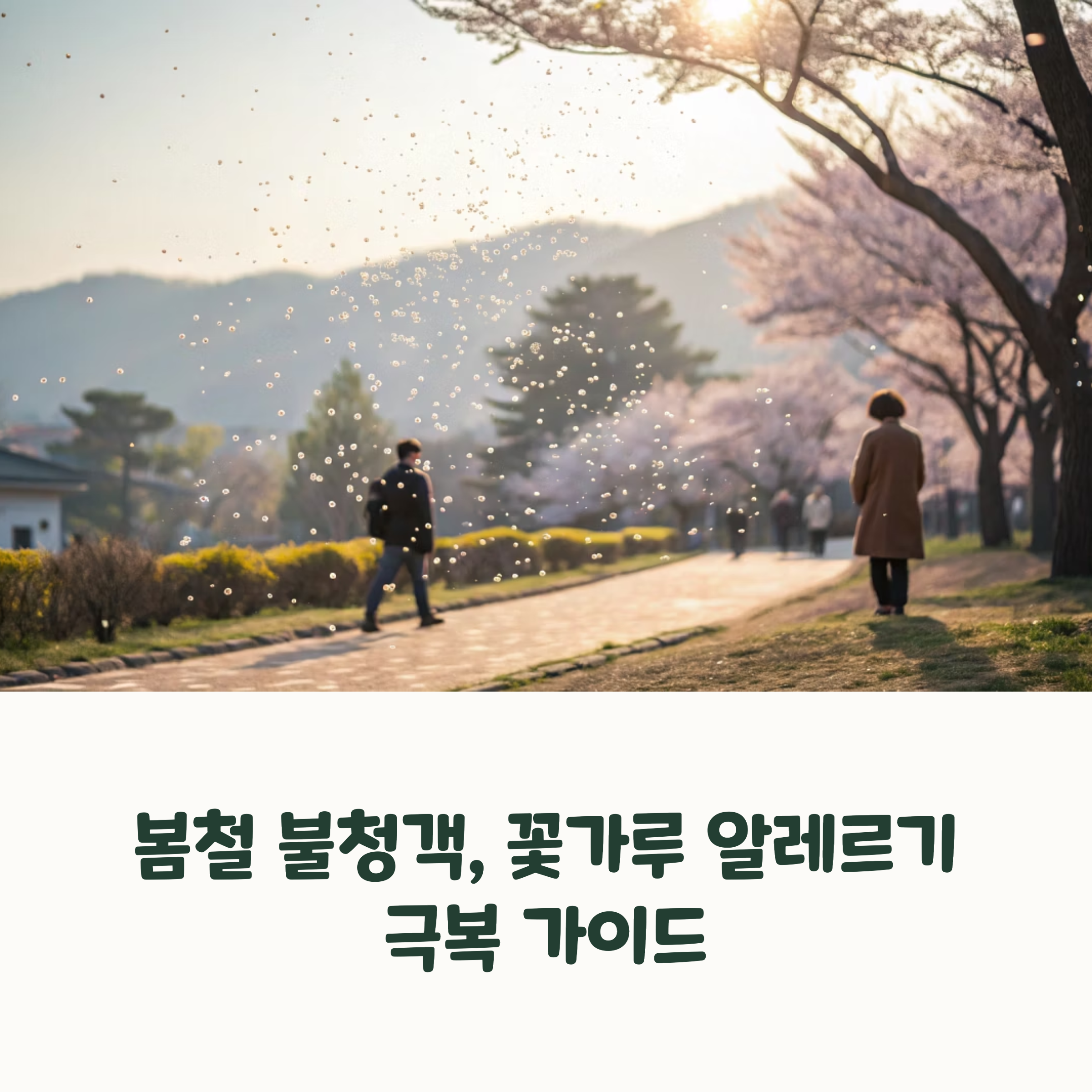 꽃가루 알레르기 예방법, 창문 여는 계절의 불청객 대비