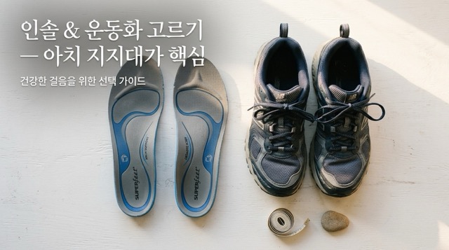 족저근막염 깔창 아치지지 신발 선택"