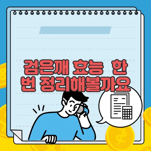 검은깨 효능  한 번 정리해볼까요