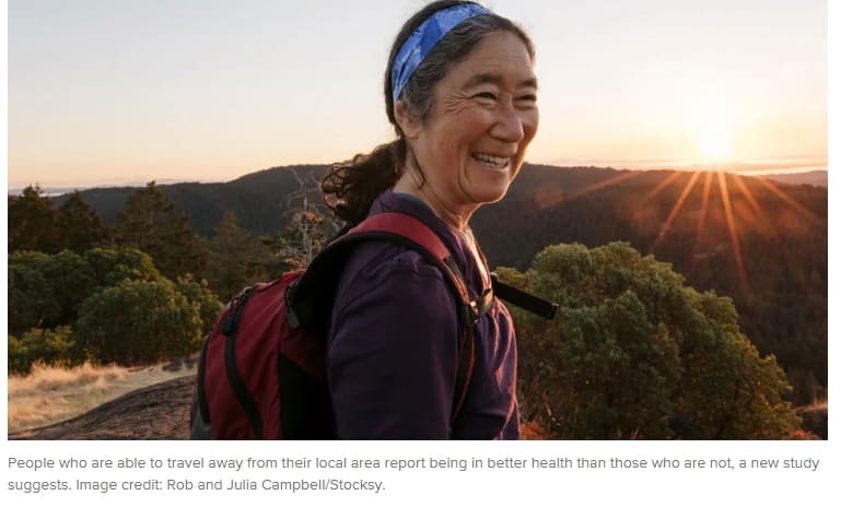 여행 자주 하면 건강해진다?...왜? People who travel report better health, study finds