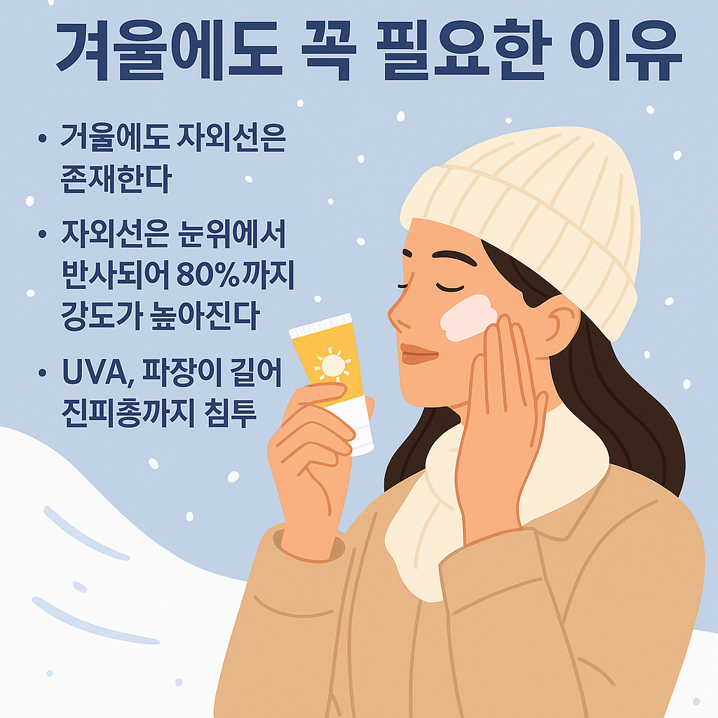 자외선차단제겨울에도필요한이유, 피부타입별 자외선차단제 선택방법, 자외선차단제종류