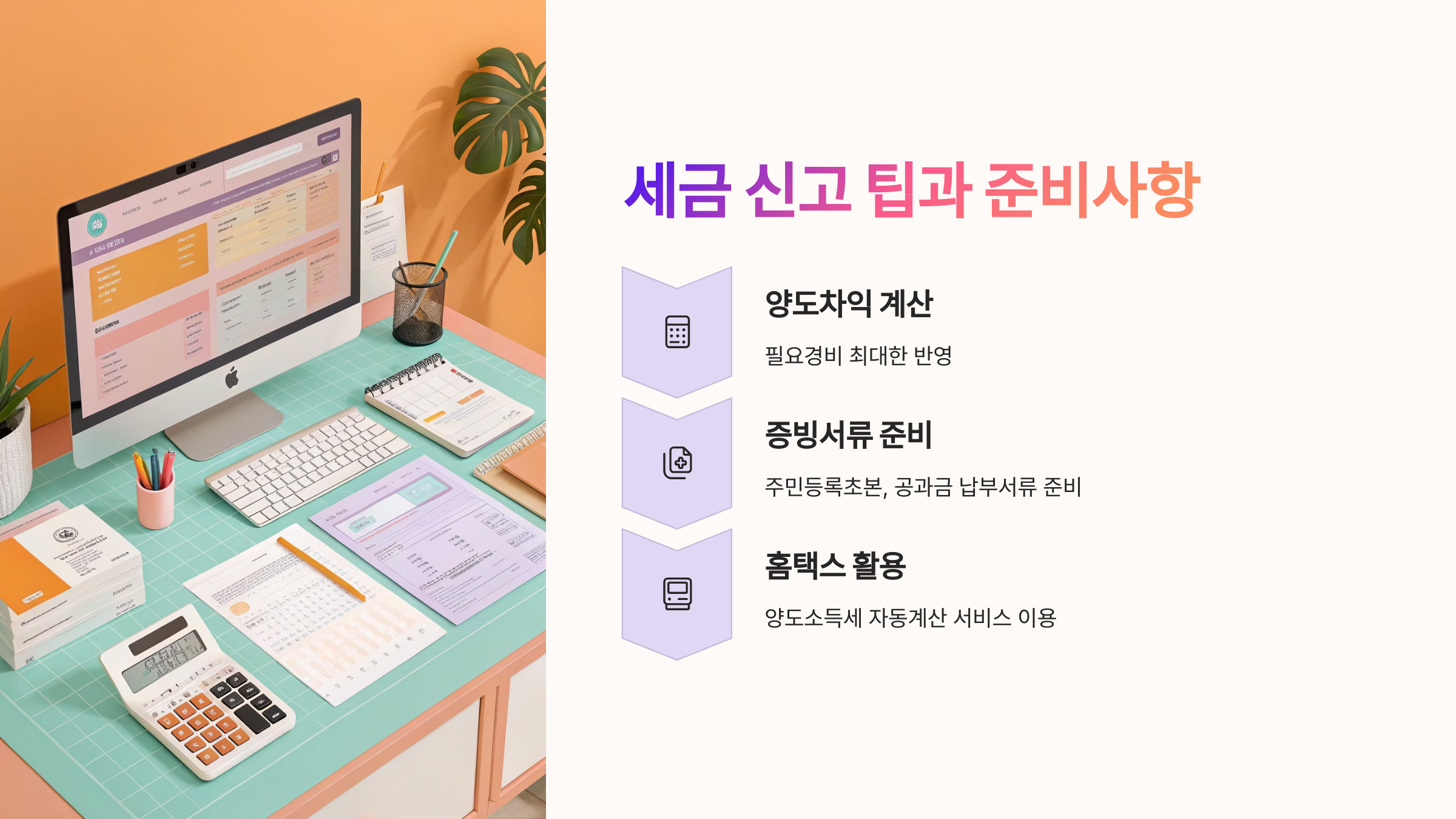 📌 세금 신고 팁과 준비사항