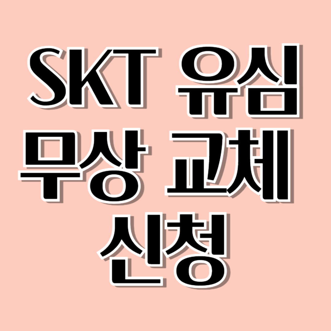 SKT 유심 무상 교체 신청 방법 및 대상