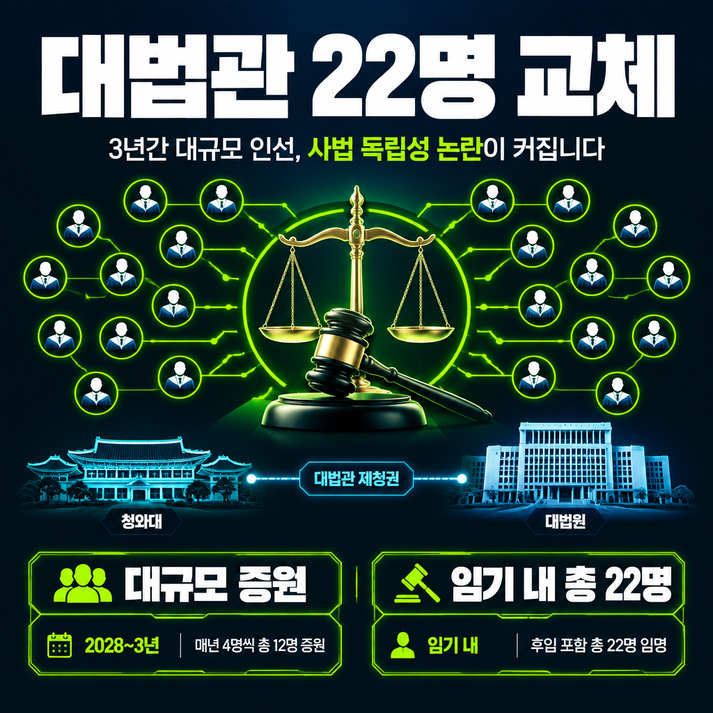 대법관 22명 교체
