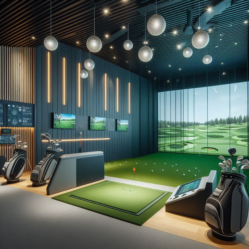 실내골프연습장 배경
