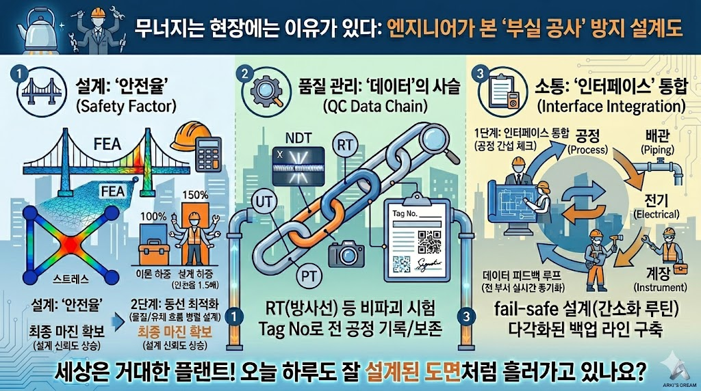 엔지니어가 본 부실공사 방지 설계 인포그래픽