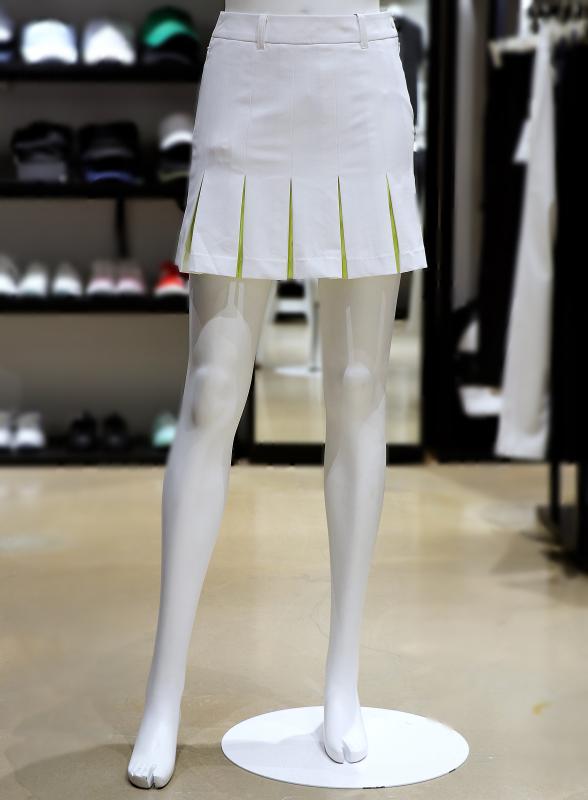 톨비스트 여성 배색 플리츠 스커트 GABU3-WQS310OW1