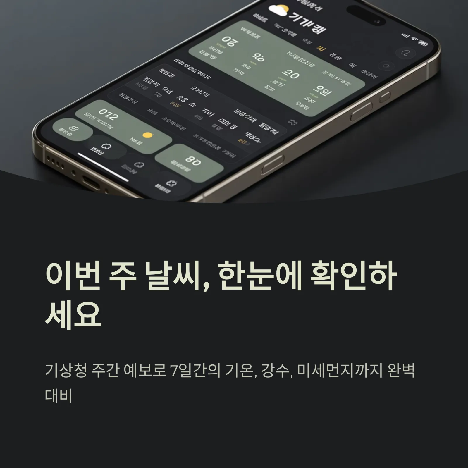 기상청 주간 일기예보｜이번 주 날씨&middot;기온&middot;강수 전망 완벽 분석