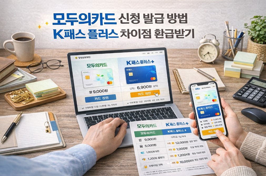 모두의카드 K패스 플러스 차이점과 환급 100% 받는 법
