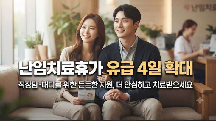 난임치료휴가 유급 4일 확대