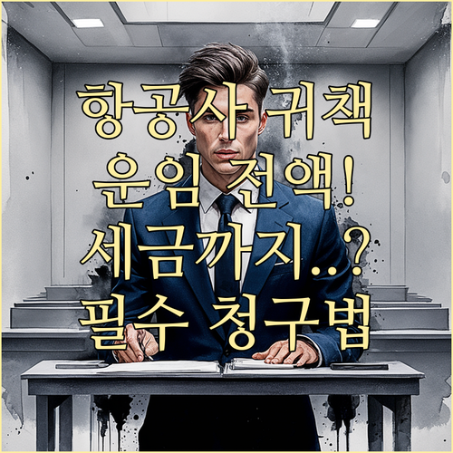 항공사 귀책 취소 시 운임 전액 환불..