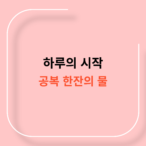 아침 공복 물 효과와 주의사항11