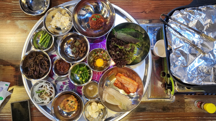 기본반찬들