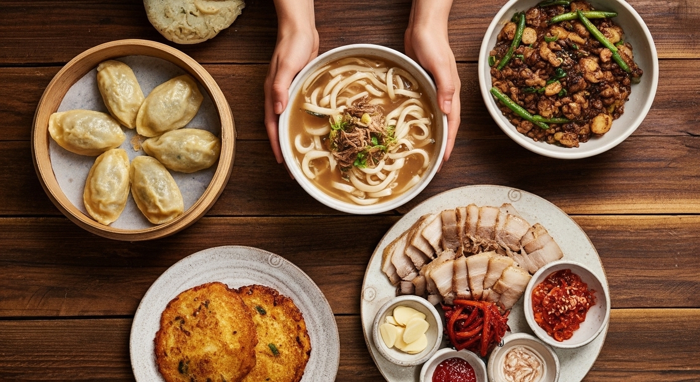 밀본: 정통 사골 칼국수의 깊은 맛 (미슐랭 선정)