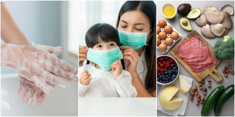 독감을 예방하기 위한 개인 위생 관리와 생활습관들