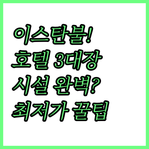 보스포러스 전망 이스탄불 럭셔리 호텔..
