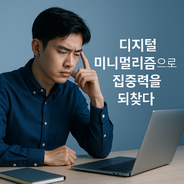 집중력 향상, 디지털 미니멀리즘이 해답이다