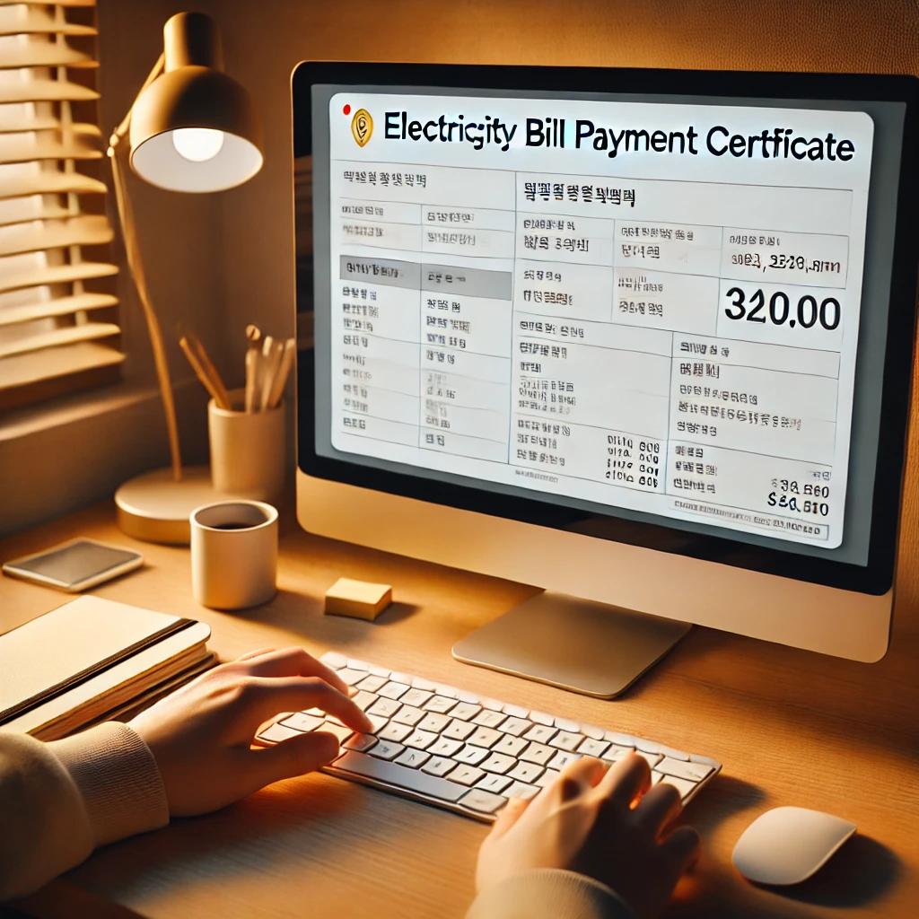전기요금납부증명서
