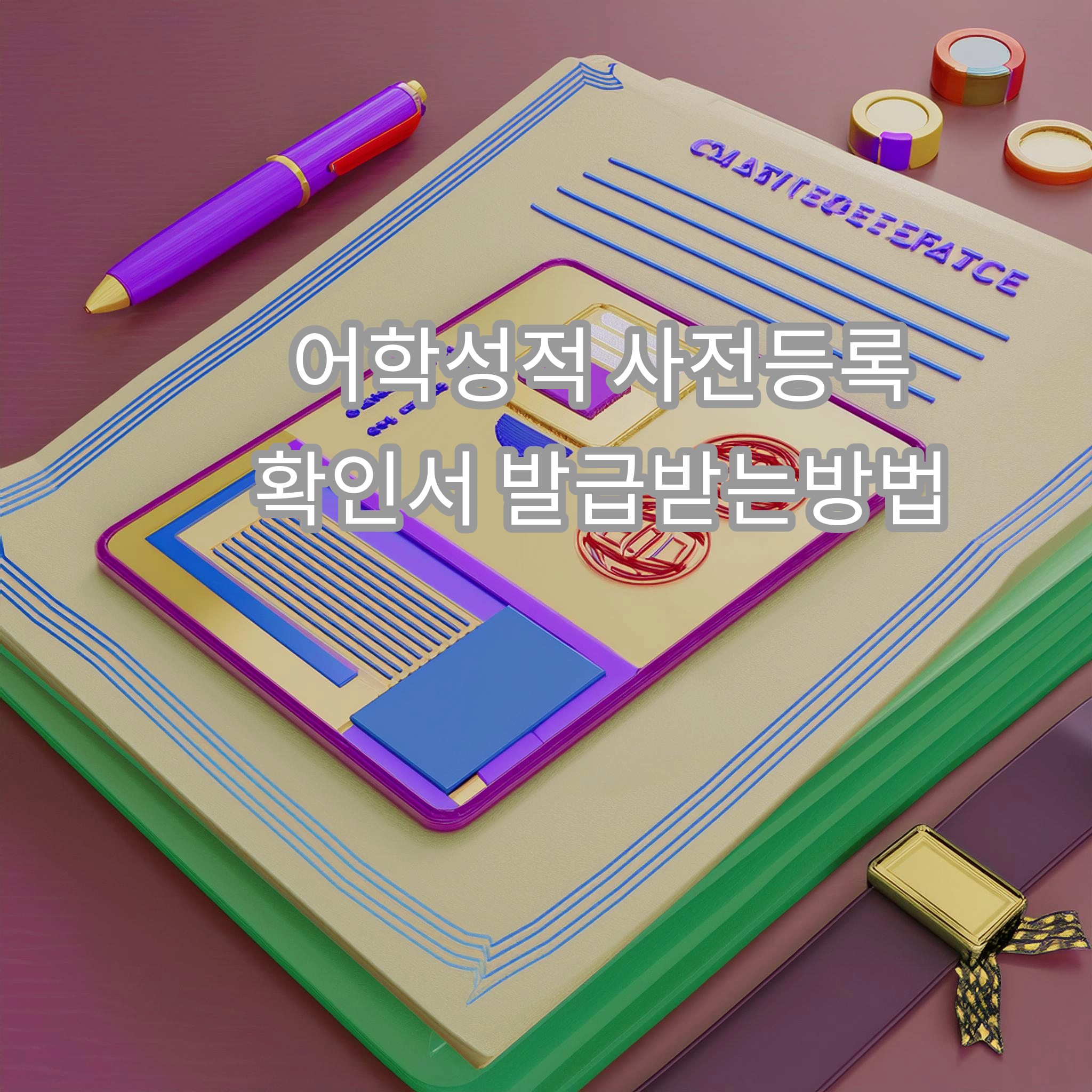 어학성적사전등록확인서 온라인발급